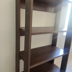 オープンラック 3段 ブラウン 収納棚 
本棚 ディスプレイラック　アイリスオーヤマの画像