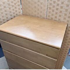 札幌【奥行ゆったり 6段 ハイチェスト】幅78cm 引出し×6 たんす タンス 箪笥 衣類収納家具 北20条店の画像