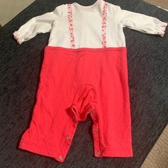 ホットビスケッツ　ロンパース　70 長袖　キャビット ピンク　ミキハウスの画像