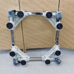 【恵庭】洗濯機台　キャスター付き　伸縮可能　中古品　PayPay支払いOK！の画像