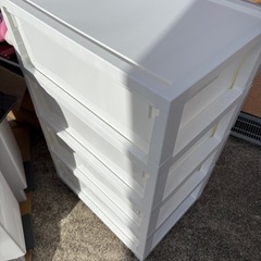 G1223 プラスチック衣装ケース　4段チェストの画像