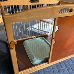 小型犬用サークル&トイレ&テーブルの画像