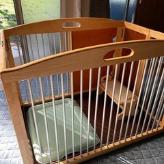 小型犬用サークル&トイレ&テーブルの画像