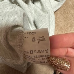 フロントプリント スウェット（トレーナー） Fサイズ シミ・毛玉ありの画像