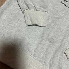 フロントプリント スウェット（トレーナー） Fサイズ シミ・毛玉ありの画像