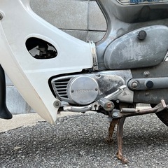 【動画あり】カモメハンドル　スーパーカブ５０　縦 キャブ　カブ50　C50　クジラ　鍵＆登録書類あり　福岡県の画像