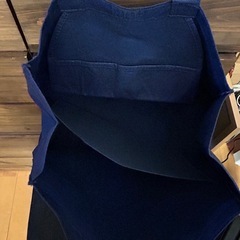 不織布　トートバッグ　紺　ネイビー　２個セットの画像