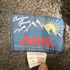 ZARA BABY ダウンジャケットの画像