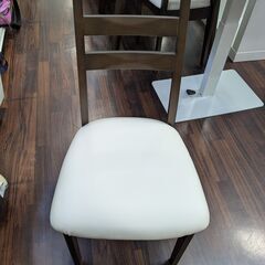 ダイニングテーブル 家具の大丸 3点セット ブラウン 幅82×高さ70×奥行82cmの画像