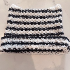 猫耳ストライプニットビーニーの画像