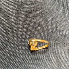 K18 テニスラケット風リングの画像