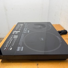 山善　ヤマゼン　２口IHクッキングヒーター　IH調理器具　YEH-1456の画像