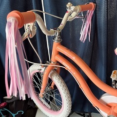 新品未使用　女の子　自転車　５歳から６歳　の画像
