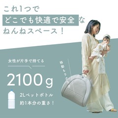 ☆使用期間1ヶ月半☆ ネオママイズム　ベッドインベッド　Dove Grayの画像