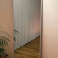 美品　白　全身鏡 2Way 壁掛け スタンドミラー 姿見鏡 軽量　160×50の画像