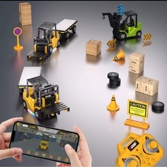 【抱き合わせ割引あり】【新品未使用】1/64 RCフォークリフトのおもちゃの画像