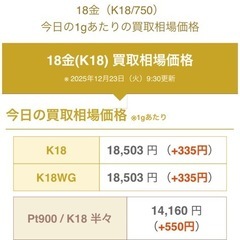 1g18,503円になりました！喜平20g50cmネックレスの画像