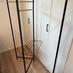 【美品】折りたたみ物干し　ハンガーラック　ハンガー掛けの画像