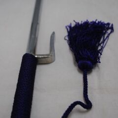 [1828] 十手 紫色 39cm 鉄製 小道具 コスプレ 時代劇 捕具の画像