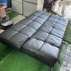 ニトリ　ソファベッド　ブラックの画像
