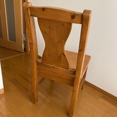 【天然木】イスお譲りします【デスクチェア ダイニングチェアにお勧め！】の画像