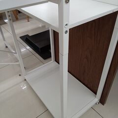 ★リユースのサカイ日立店★HJ8754  デスク ホワイト H111×D51×W130 クリーニング済み の画像