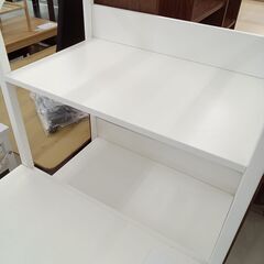 ★リユースのサカイ日立店★HJ8754  デスク ホワイト H111×D51×W130 クリーニング済み の画像