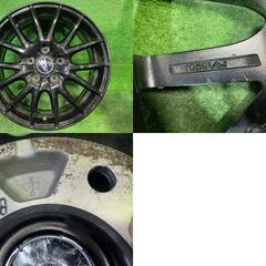 【中古】 社外 シュナイダー ｱﾙﾐ ｸﾛ 16ｲﾝﾁ 6.5J 5穴 4本 114.3 +53 ホイール アルミ クロの画像