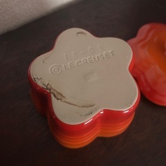 LE CREUSET ココット　オレンジの画像