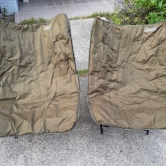 コールマン　ソフトチェア　オリーブ　2台　セット　椅子の画像