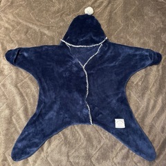 MOCMOF モクモフ お星様おくるみ ブランケット Mサイズ ネイビー 紺の画像