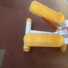 ★アイク ステッパー デジタルカウンター付 足踏み クリア オレンジ 健康 器具 ウォーキング フィットネス トレーニング エクササイズ★の画像