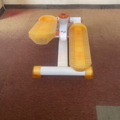 ★アイク ステッパー デジタルカウンター付 足踏み クリア オレンジ 健康 器具 ウォーキング フィットネス トレーニング エクササイズ★の画像