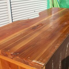 丈夫なデスク　机　作業台　中古の画像