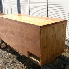 丈夫なデスク　机　作業台　中古の画像