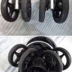 て-R-2） ベビーカー 西松屋　品番401C　B型　黒　ブラック　お出かけ　中古の画像