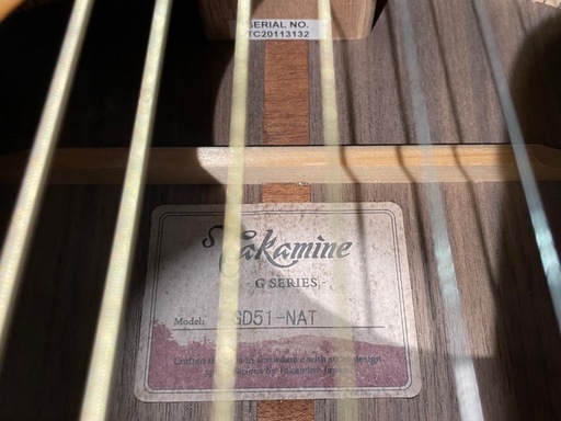 名）【現状品】83.Takamine アコースティックギター G SERIES GD51-NAT  ソフトケース付き