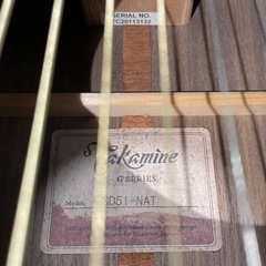 名）【現状品】83.Takamine アコースティックギター G SERIES GD51-NAT  ソフトケース付きの画像