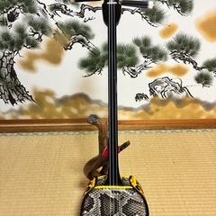 沖縄三線！新品！貴重！知念大工型！本蛇皮！本張り！【一枚張り】㉑の画像