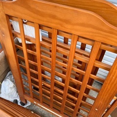 コンパクトなベビーベッド。使いやすい。の画像