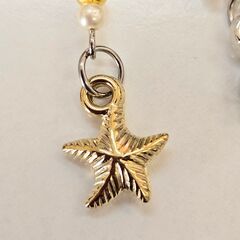 ⊰✿ハンドメイド✿⊱ キーホルダー｜星×イルカ×リボン 一点物 応援購入の画像