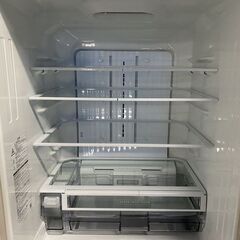 【運搬時4名必要】東芝 6ドア冷蔵庫 VEGETA 462L 自動製氷 GR-T460FK-ZC ラピスアイボリー 2021年製 中古家電 店頭引取歓迎 R10231の画像