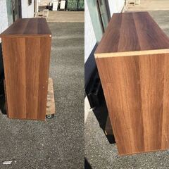 JM20566K)不二 レンジ台＜幅：約120m 高さ：約84cm 奥行：約44cm＞中古品【取りに来られる方限定】　 -の画像