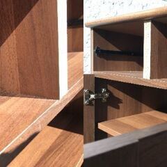 JM20566K)不二 レンジ台＜幅：約120m 高さ：約84cm 奥行：約44cm＞中古品【取りに来られる方限定】　 -の画像