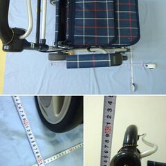 (M-142) シルバーカー 幸和製作所 ST07 手押し車 椅子付き 高さ調整 高齢者 座れる 散歩 運動 ショッピングカート 中古の画像
