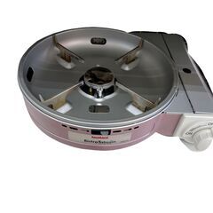 【ドリーム池田店♪ジモティ割対象品】イワタニ　グリルパン＆カセットコンロセット　ピンク　CB-BST-PLS　2024年製【99680000038852】の画像