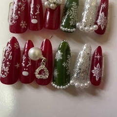 クリスマスネイルちっチップの画像