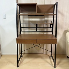 【使用1ヶ月】🌿‬ニトリ 省スペースデスク デスクライト付き✨️美品 パソコンデスク 勉強机 の画像