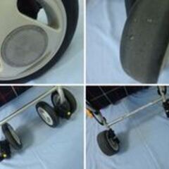 (M-142) シルバーカー 幸和製作所 ST07 手押し車 椅子付き 高さ調整 高齢者 座れる 散歩 運動 ショッピングカート 中古の画像