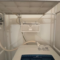【無料・引き取り限定】ランドリー収納/突っ張り棒/洗濯機上収納の画像